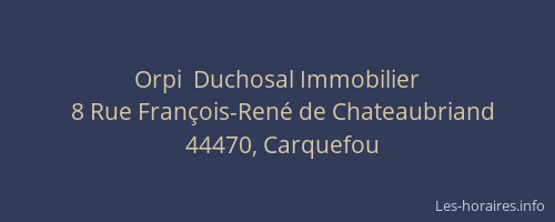 Orpi  Duchosal Immobilier