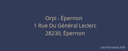 Orpi - Épernon