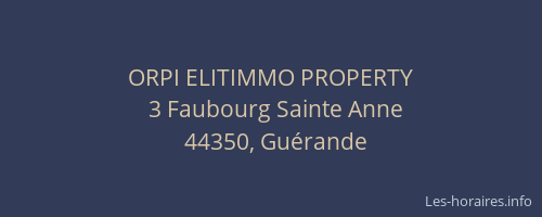 ORPI ELITIMMO PROPERTY