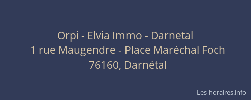 Orpi - Elvia Immo - Darnetal