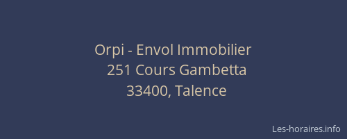 Orpi - Envol Immobilier