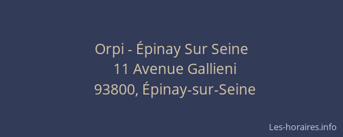 Orpi - Épinay Sur Seine