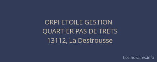 ORPI ETOILE GESTION
