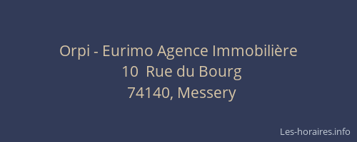 Orpi - Eurimo Agence Immobilière