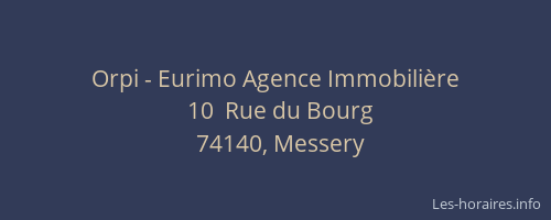 Orpi - Eurimo Agence Immobili&egrave;re