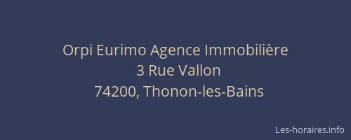 Orpi Eurimo Agence Immobili&egrave;re