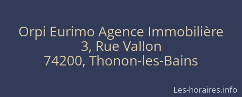 Orpi Eurimo Agence Immobilière