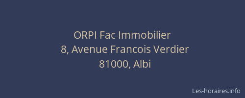 ORPI Fac Immobilier
