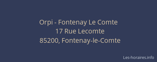 Orpi - Fontenay Le Comte