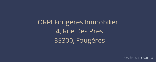 ORPI Fougères Immobilier