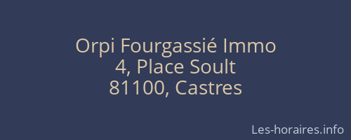 Orpi Fourgassié Immo