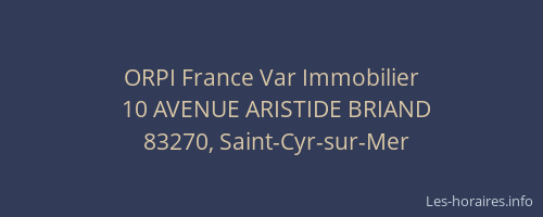 ORPI France Var Immobilier