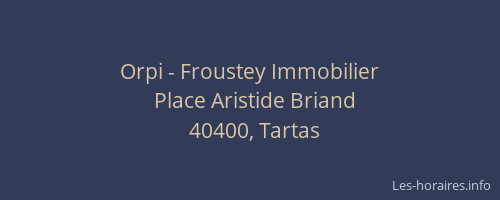 Orpi - Froustey Immobilier