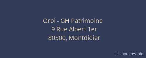Orpi - GH Patrimoine
