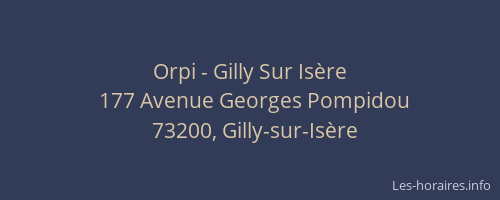 Orpi - Gilly Sur Isère