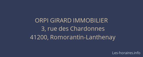 ORPI GIRARD IMMOBILIER