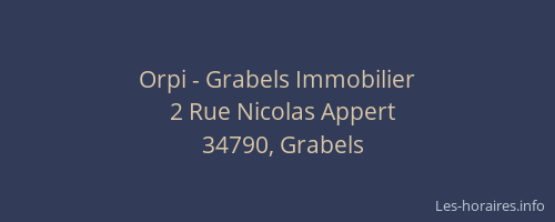 Orpi - Grabels Immobilier
