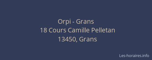 Orpi - Grans