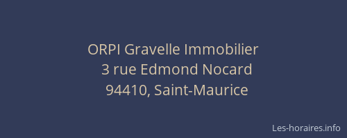 ORPI Gravelle Immobilier