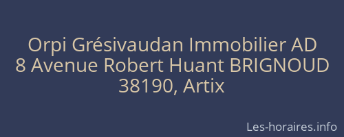 Orpi Grésivaudan Immobilier AD