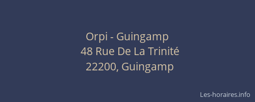 Orpi - Guingamp