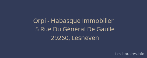 Orpi - Habasque Immobilier