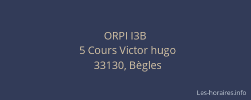 ORPI I3B