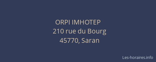 ORPI IMHOTEP
