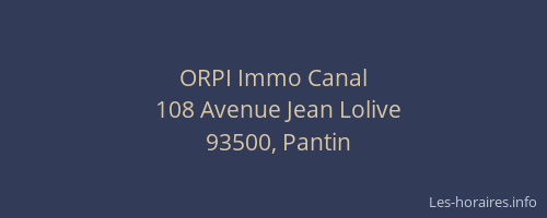 ORPI Immo Canal