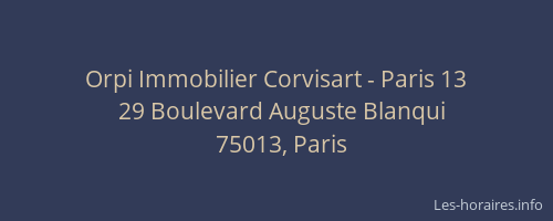Orpi Immobilier Corvisart - Paris 13