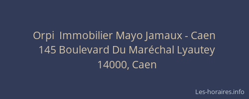 Orpi  Immobilier Mayo Jamaux - Caen