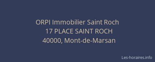 ORPI Immobilier Saint Roch