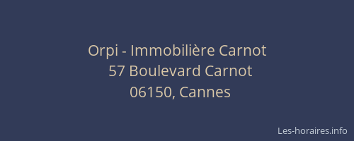 Orpi - Immobilière Carnot