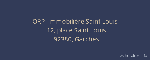 ORPI Immobilière Saint Louis
