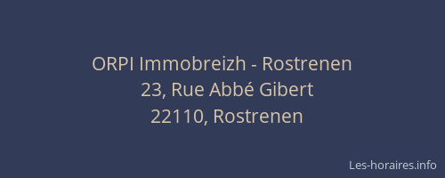 ORPI Immobreizh - Rostrenen