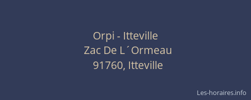 Orpi - Itteville