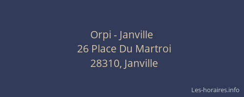 Orpi - Janville