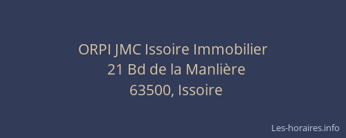 ORPI JMC Issoire Immobilier
