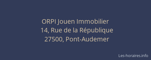 ORPI Jouen Immobilier
