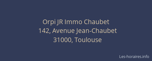 Orpi JR Immo Chaubet
