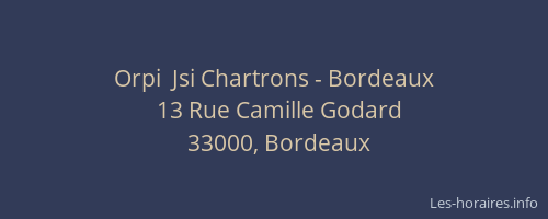 Orpi  Jsi Chartrons - Bordeaux
