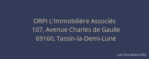 ORPI L'Immobilière Associés