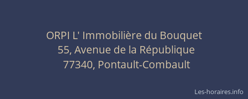ORPI L' Immobilière du Bouquet