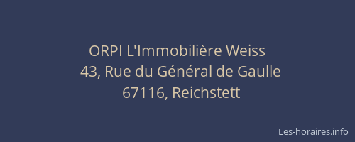 ORPI L'Immobilière Weiss