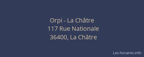 Orpi - La Ch&acirc;tre