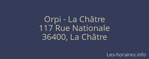 Orpi - La Châtre