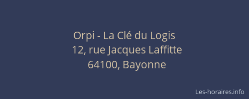 Orpi - La Cl&eacute; du Logis