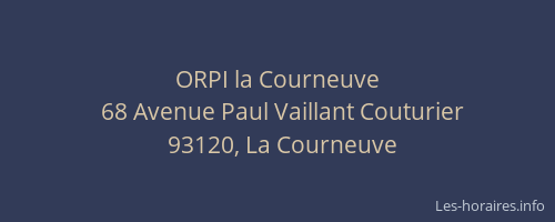 ORPI la Courneuve