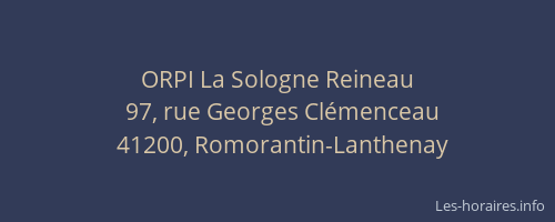 ORPI La Sologne Reineau