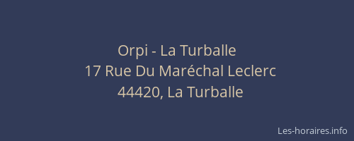 Orpi - La Turballe